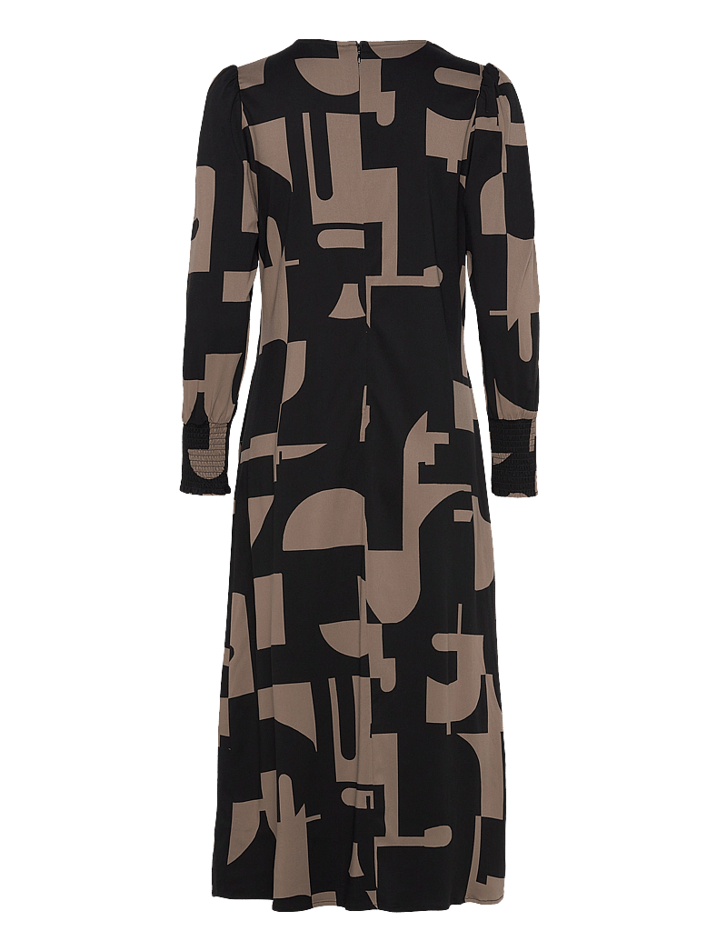 Fransa - FRNATALI DR 1 - midi kjoler - walnut aop ao24 02a - 2