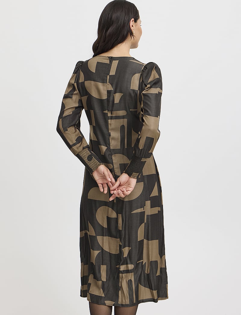 Fransa - FRNATALI DR 1 - midi kjoler - walnut aop ao24 02a - 5