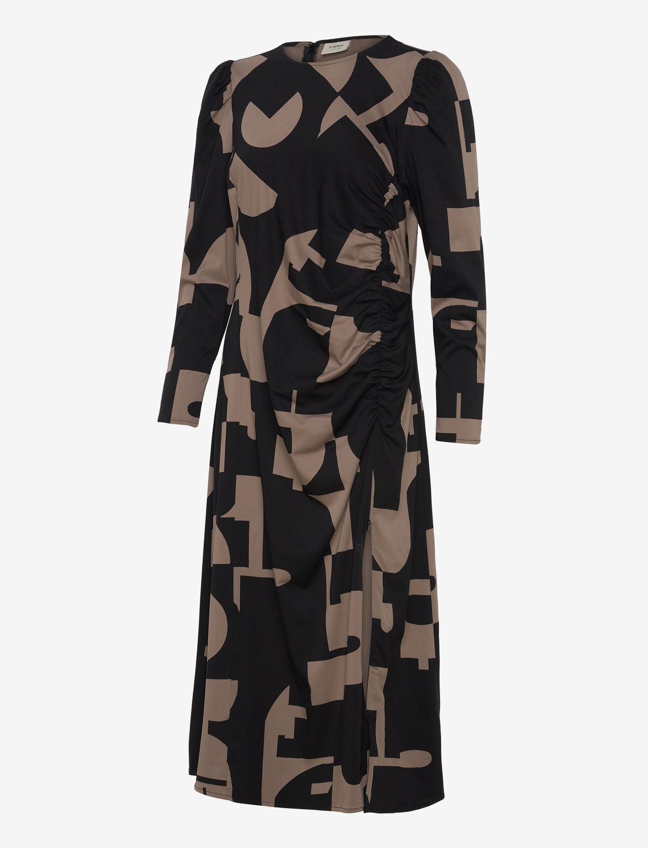 Fransa - FRNATALI DR 1 - midi kjoler - walnut aop ao24 02a - 3
