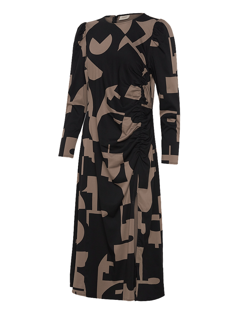 Fransa - FRNATALI DR 1 - midi kjoler - walnut aop ao24 02a - 3