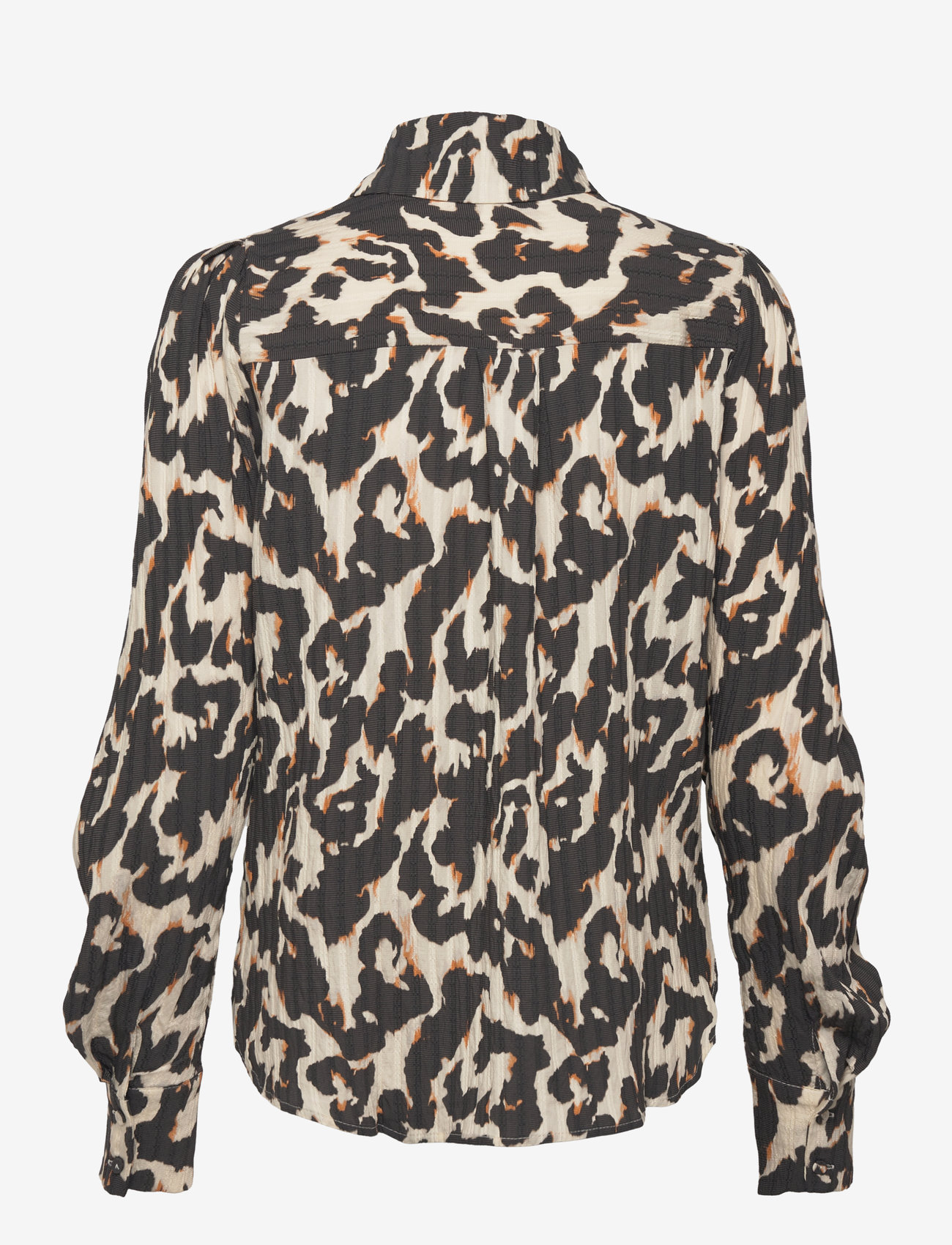 Fransa - FRLELU SH 1 - pikkade varrukatega pluusid - black aop ao24 02e - 1