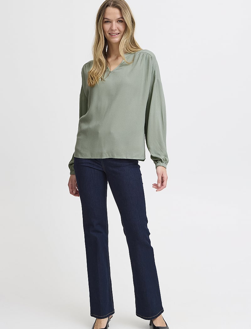 Fransa - FROLINE BL 4 - långärmade blusar - green bay - 0