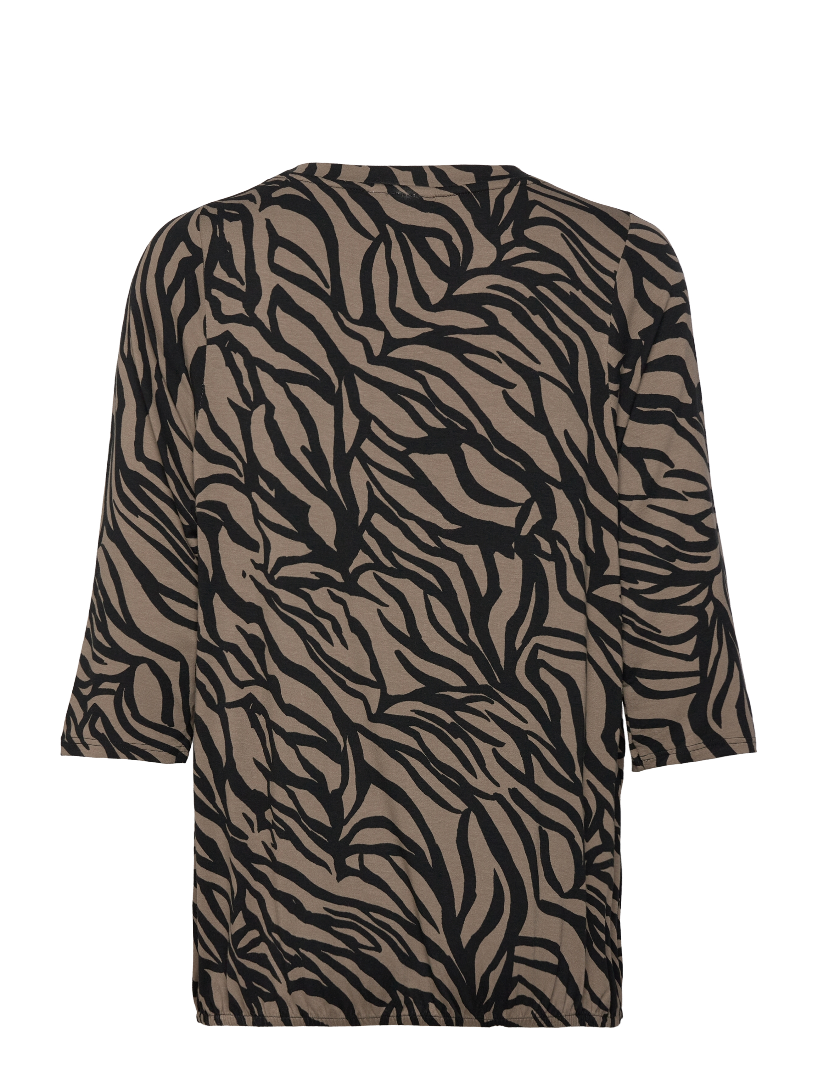 Fransa - FRFLORA TEE 3 - die niedrigsten preise - walnut w. black aop ao24 - 2
