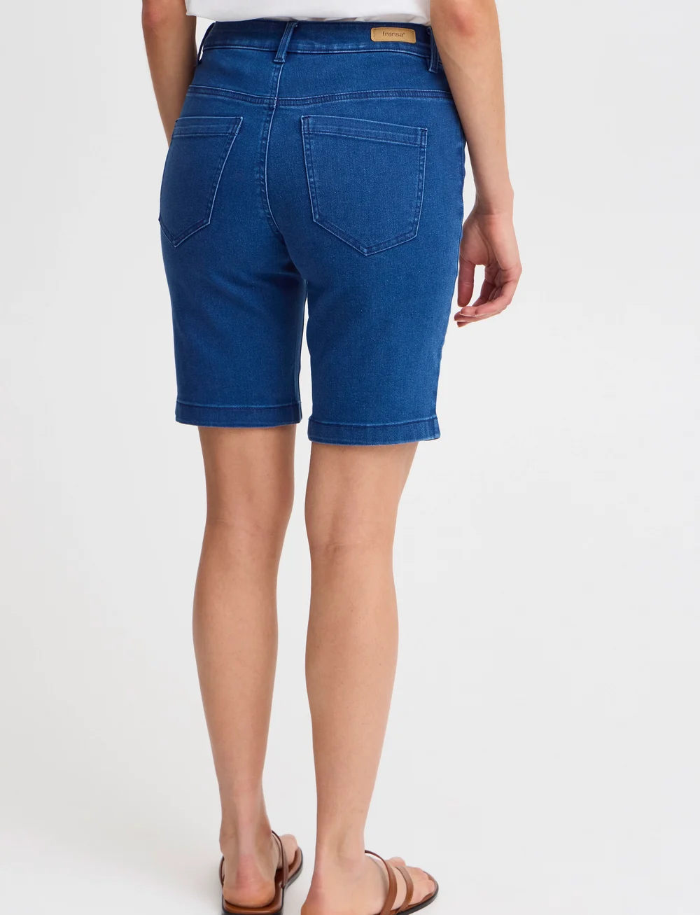 Fransa - FRLUXE ELLI SHO 1 - jorts - mid blue denim - 0