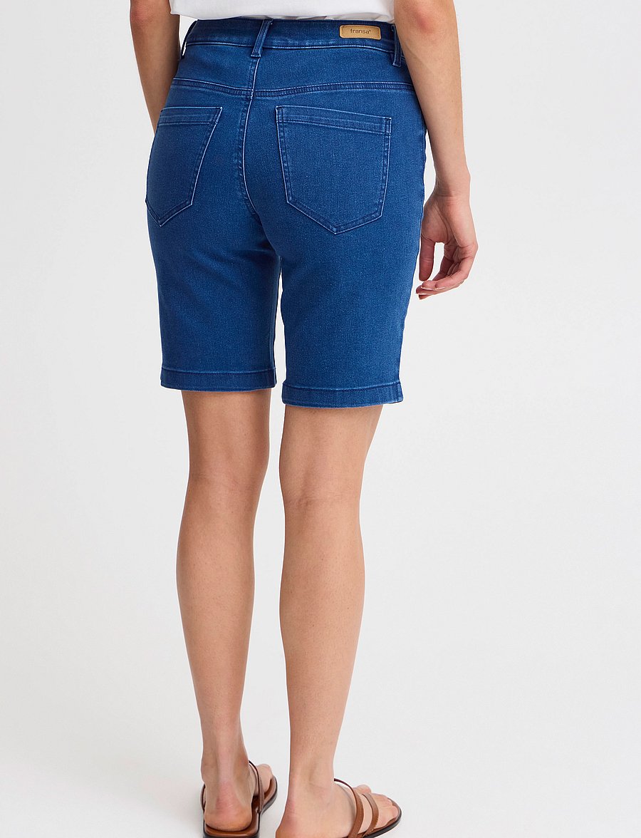 Fransa - FRLUXE ELLI SHO 1 - jorty - mid blue denim - 0
