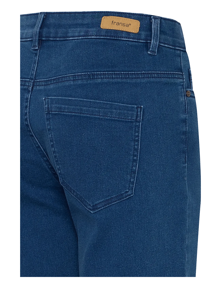 Fransa - FRLUXE ELLI SHO 1 - jorty - mid blue denim - 3