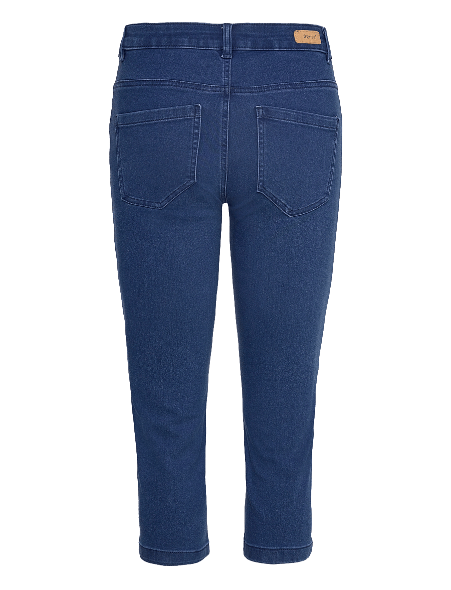 Fransa - FRLUXE ELLI CA 1 - capri byxor - mid blue denim - 2