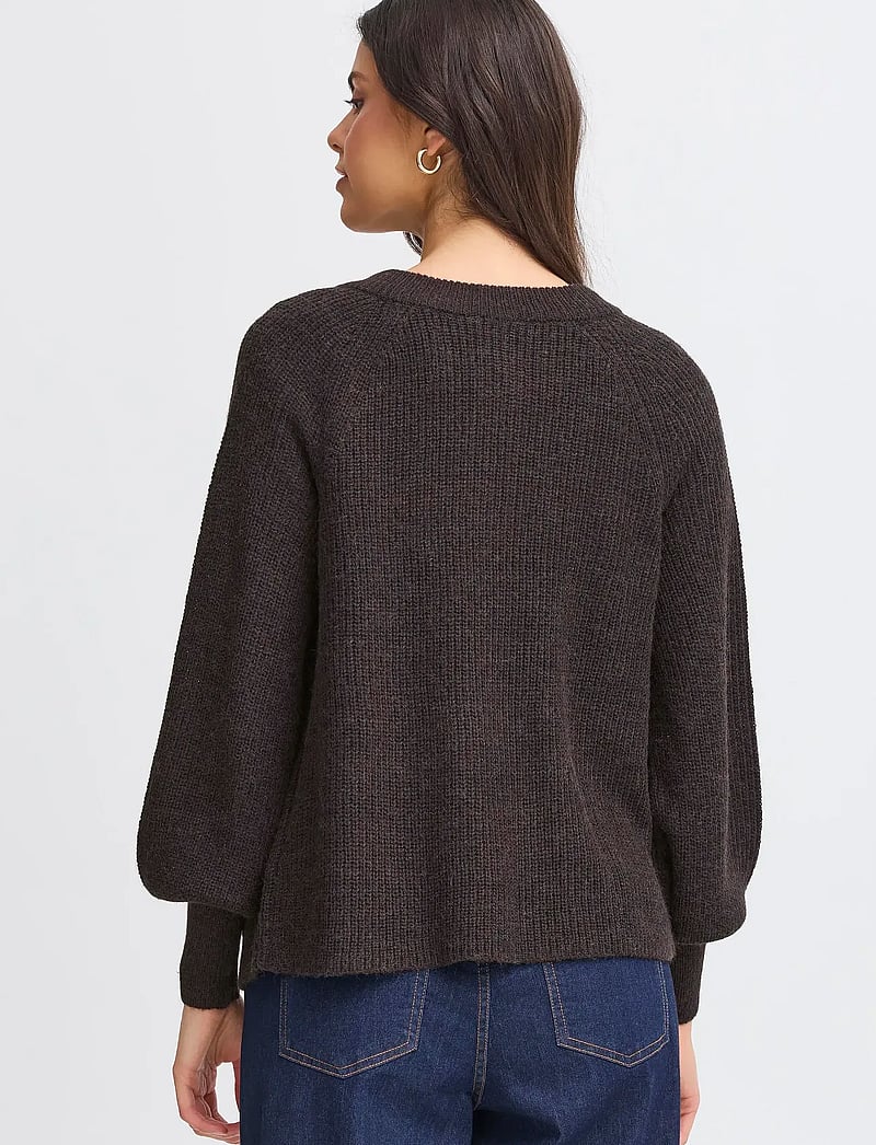 Fransa - FRERETTA CAR 4 - cardigans - charcoal melange - 4