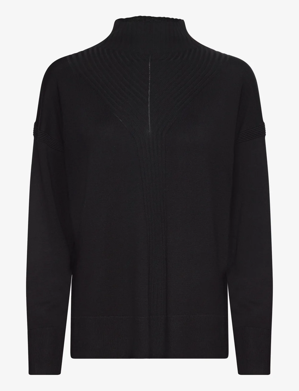 Fransa - FRALMA PU 9 - stickade tröjor - black - 0