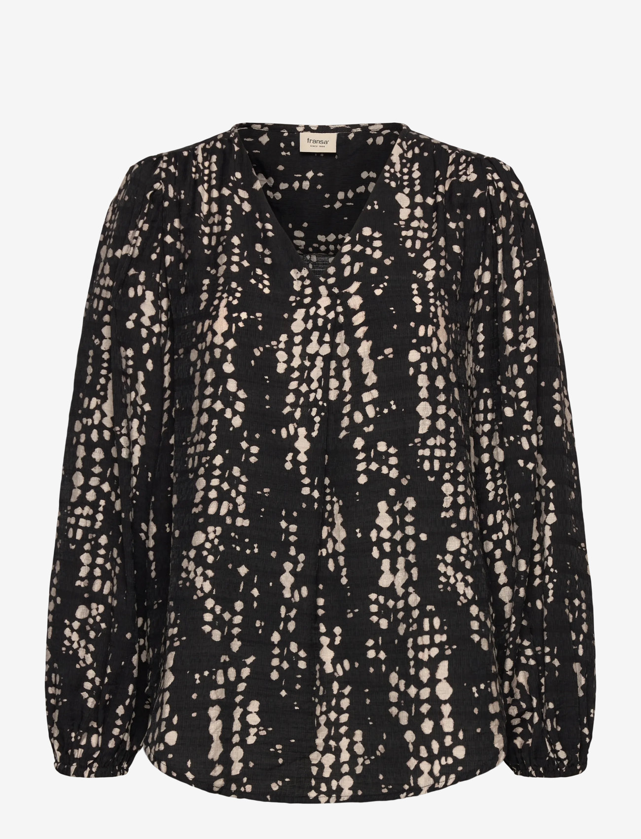 Fransa - FRARIANA BL 4 - long sleeved blouses - black driz drop - 1