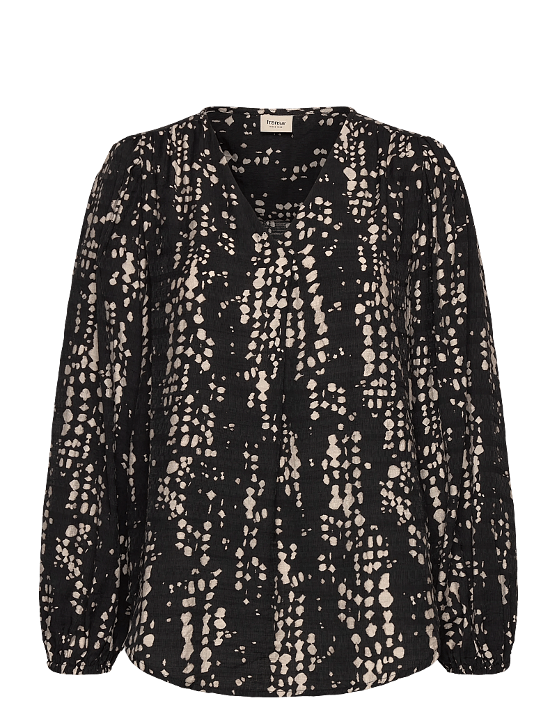 Fransa - FRARIANA BL 4 - langærmede bluser - black driz drop - 1