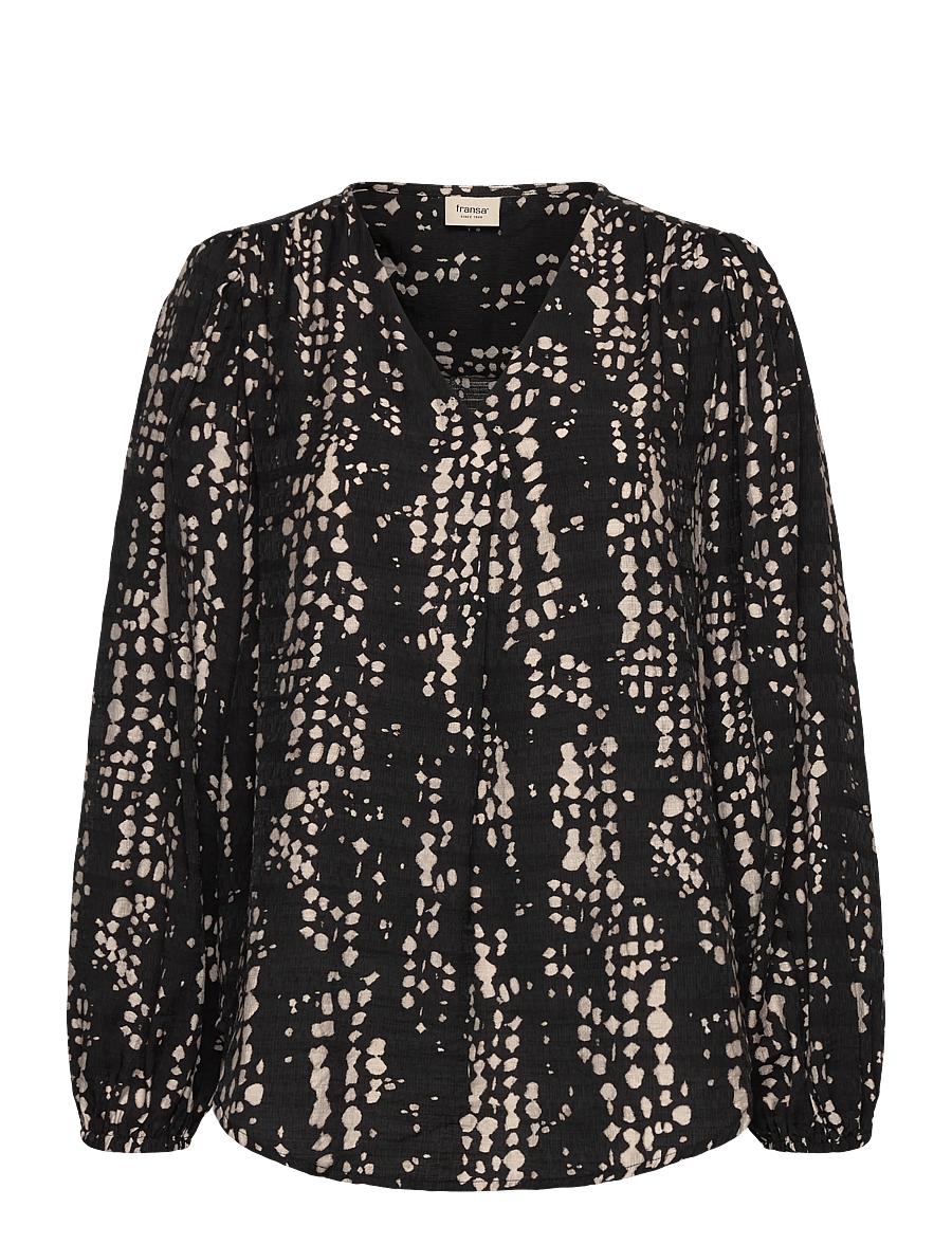 Fransa - FRARIANA BL 4 - langærmede bluser - black driz drop - 1