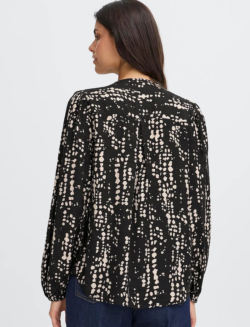 Fransa - FRARIANA BL 4 - langærmede bluser - black driz drop - 5