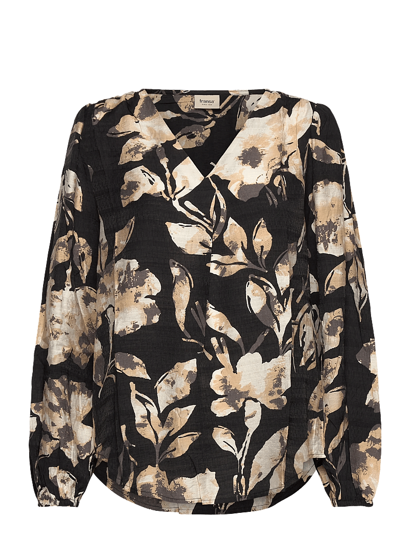 Fransa - FRARIANA BL 4 - långärmade blusar - dis floral black - 1