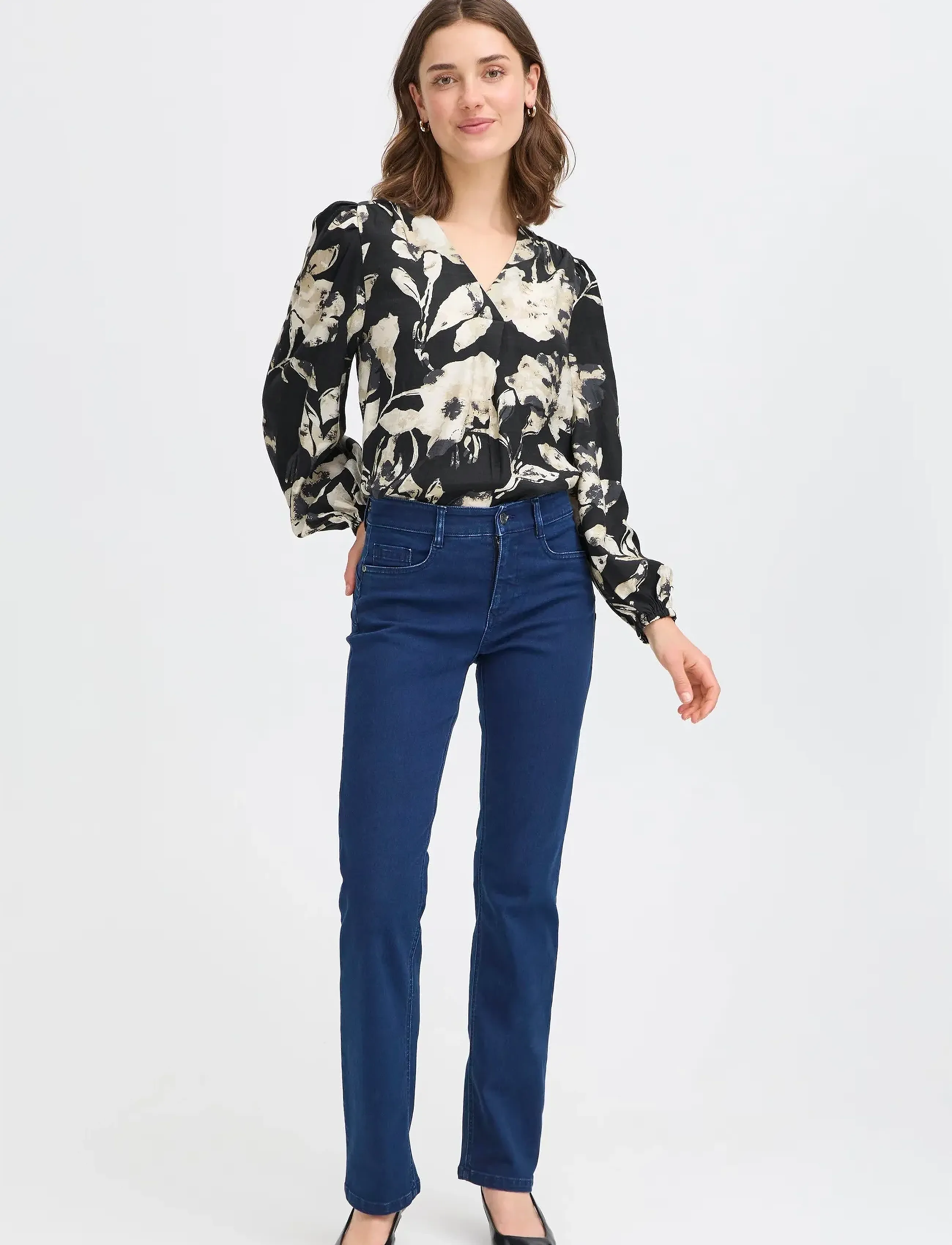 Fransa FRARIANA BL 4 - Blusar - DIS FLORAL BLACK / multi