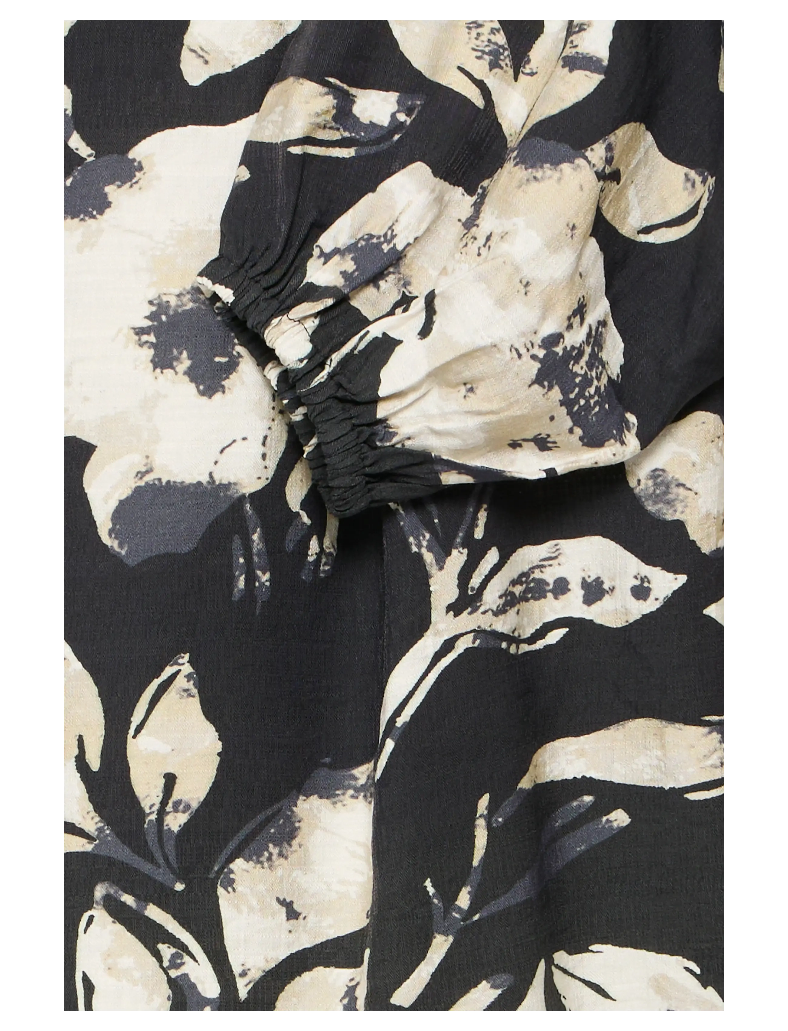 Fransa - FRARIANA BL 4 - blūzes ar garām piedurknēm - dis floral black - 3