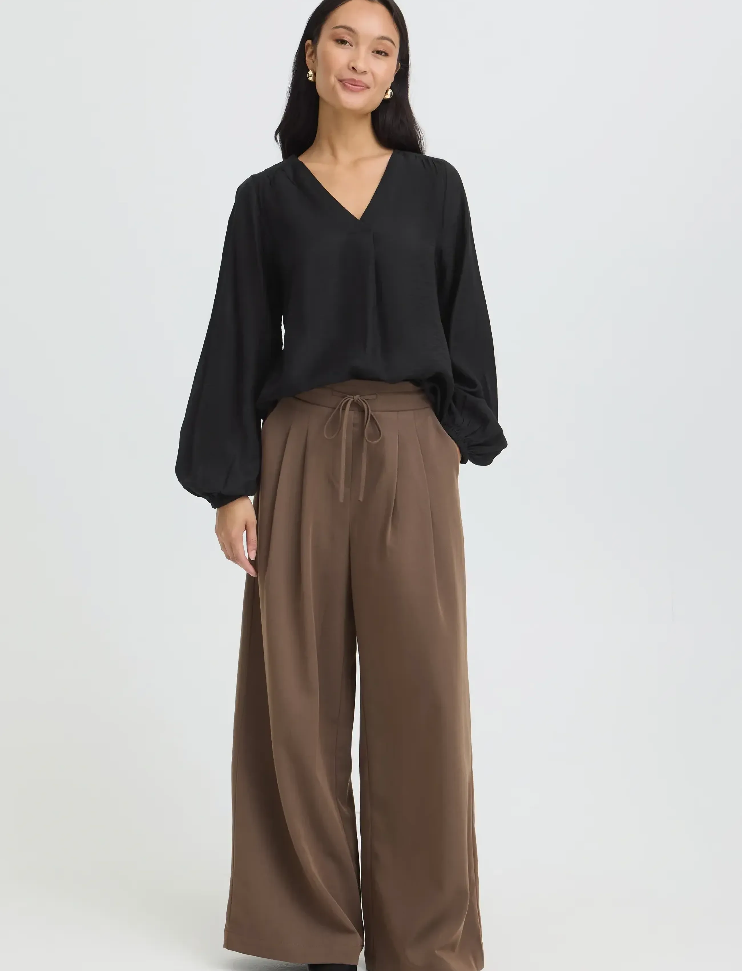Fransa Frariana Bl 4, L, Black, Bluser > Langærmede, Dame