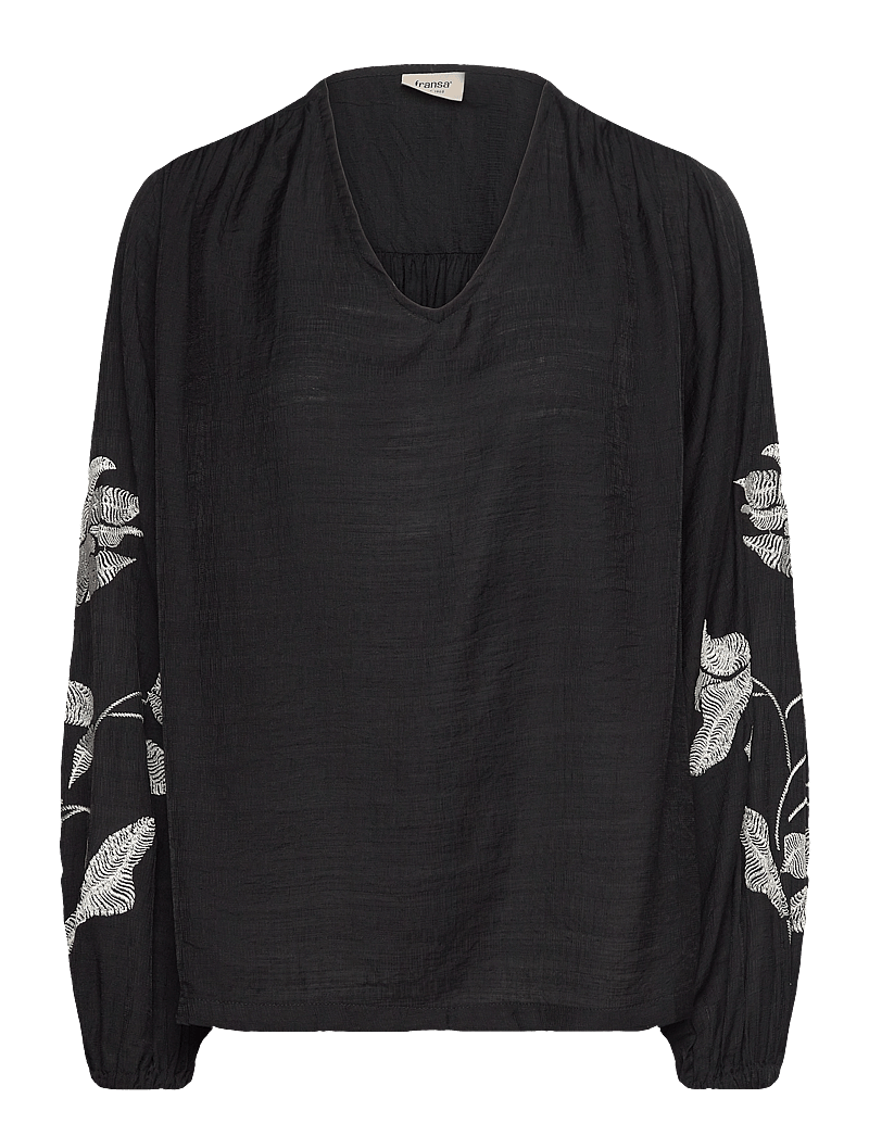 Fransa - FRHARBO BL 1 - långärmade blusar - black aop ma24 02g - 0