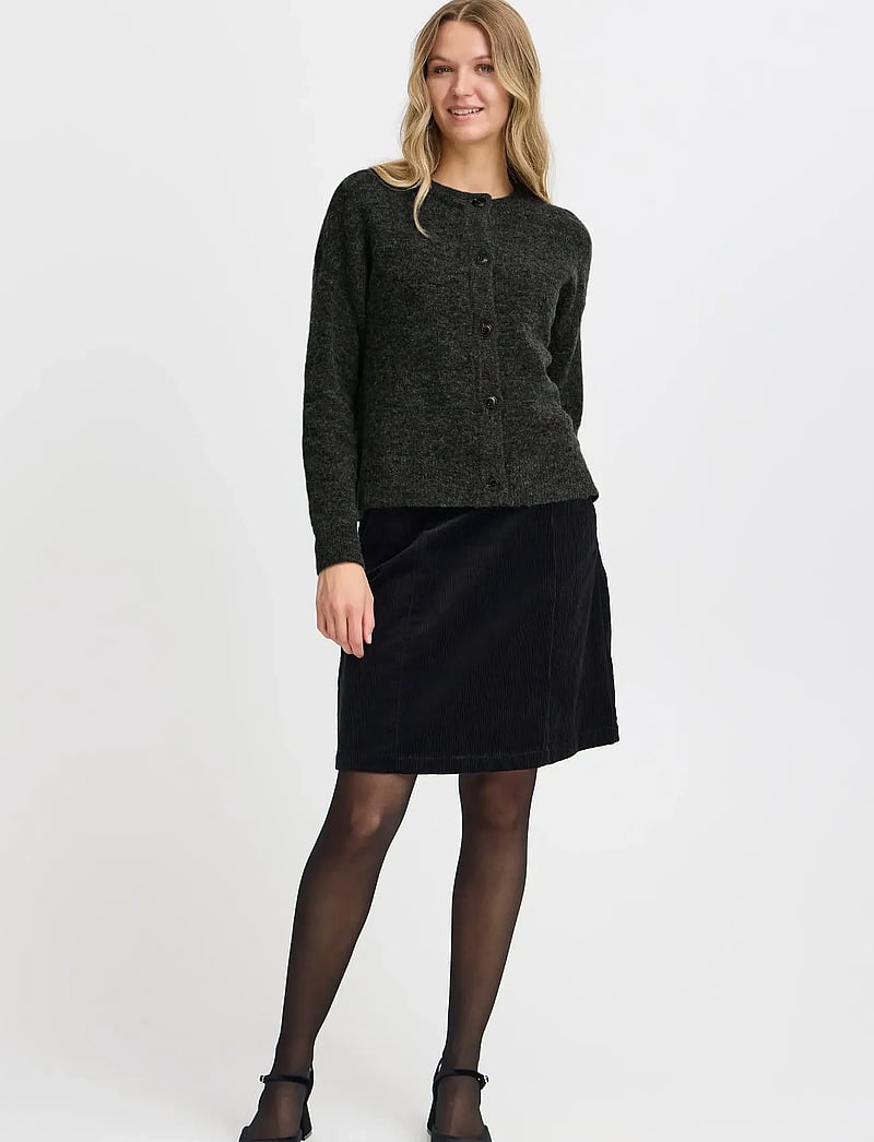 Fransa - FRSANNY CAR 3 - cardigans - charcoal melange - 0