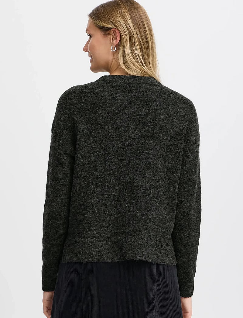 Fransa - FRSANNY CAR 3 - cardigans - charcoal melange - 4