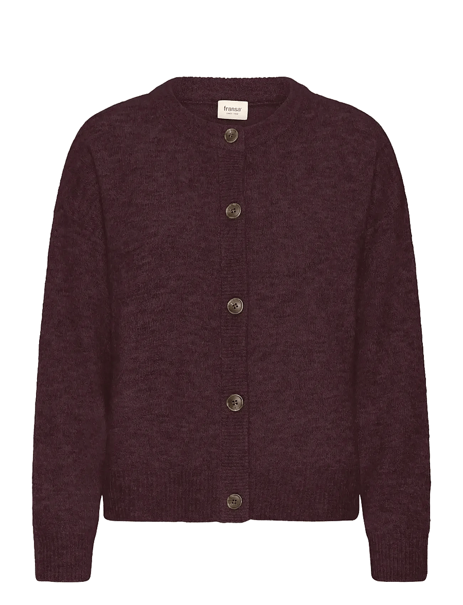 Fransa - FRSANNY CAR 3 - cardigans - fudge melange - 1