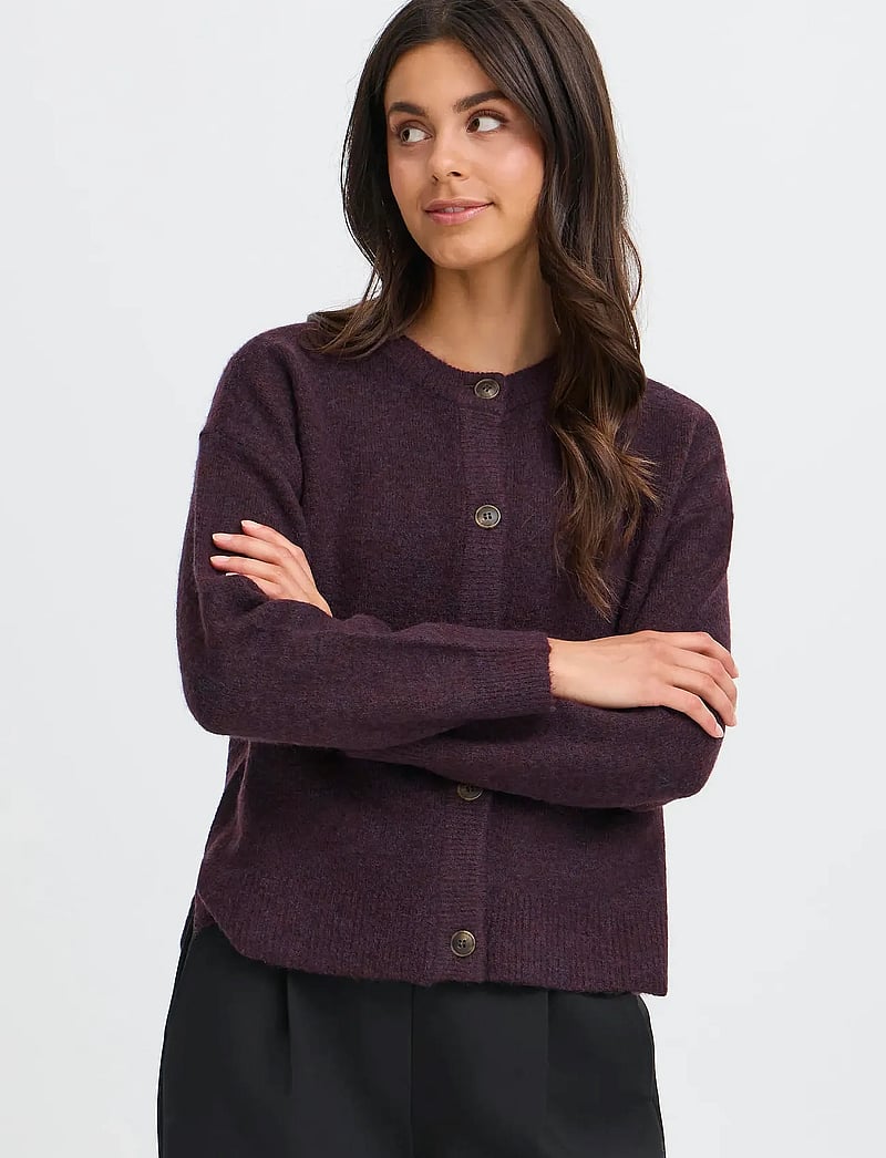 Fransa - FRSANNY CAR 3 - cardigans - fudge melange - 3