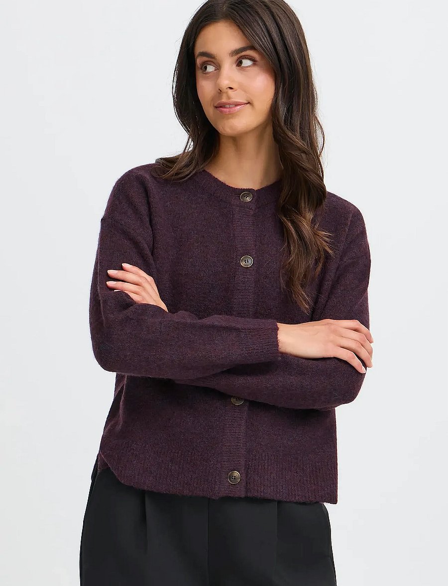 Fransa - FRSANNY CAR 3 - cardigans - fudge melange - 3