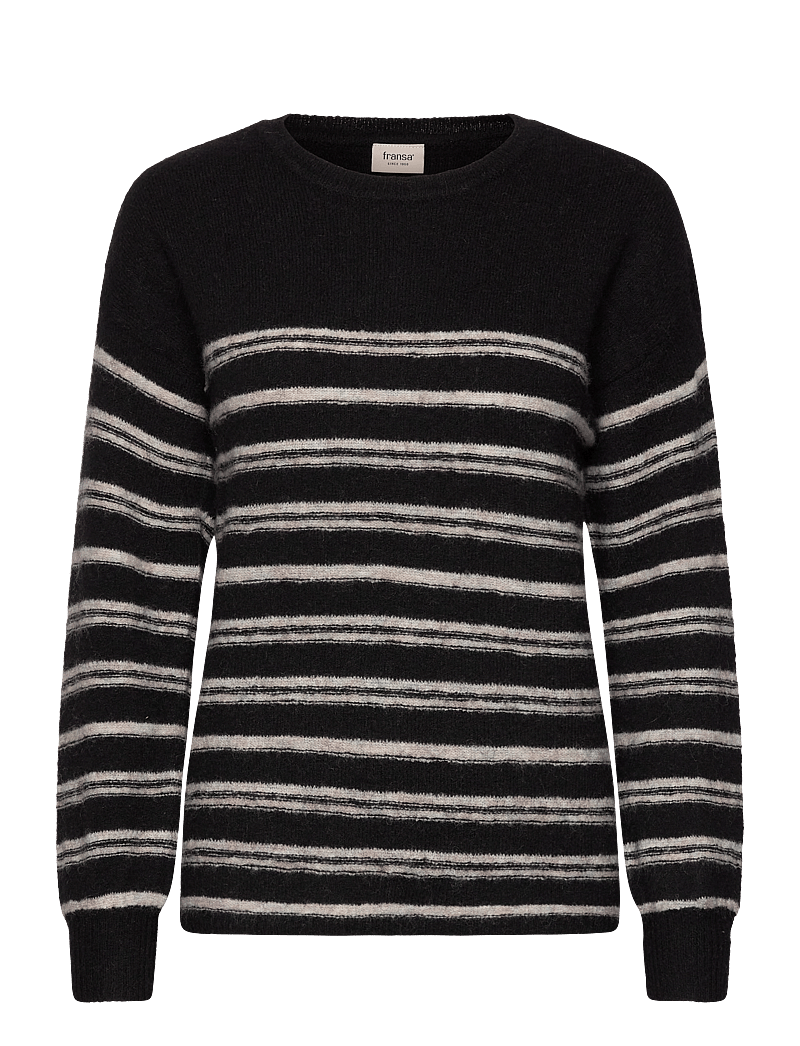 Fransa - FRSANNY PU 6 - stickade tröjor - black mix - 0