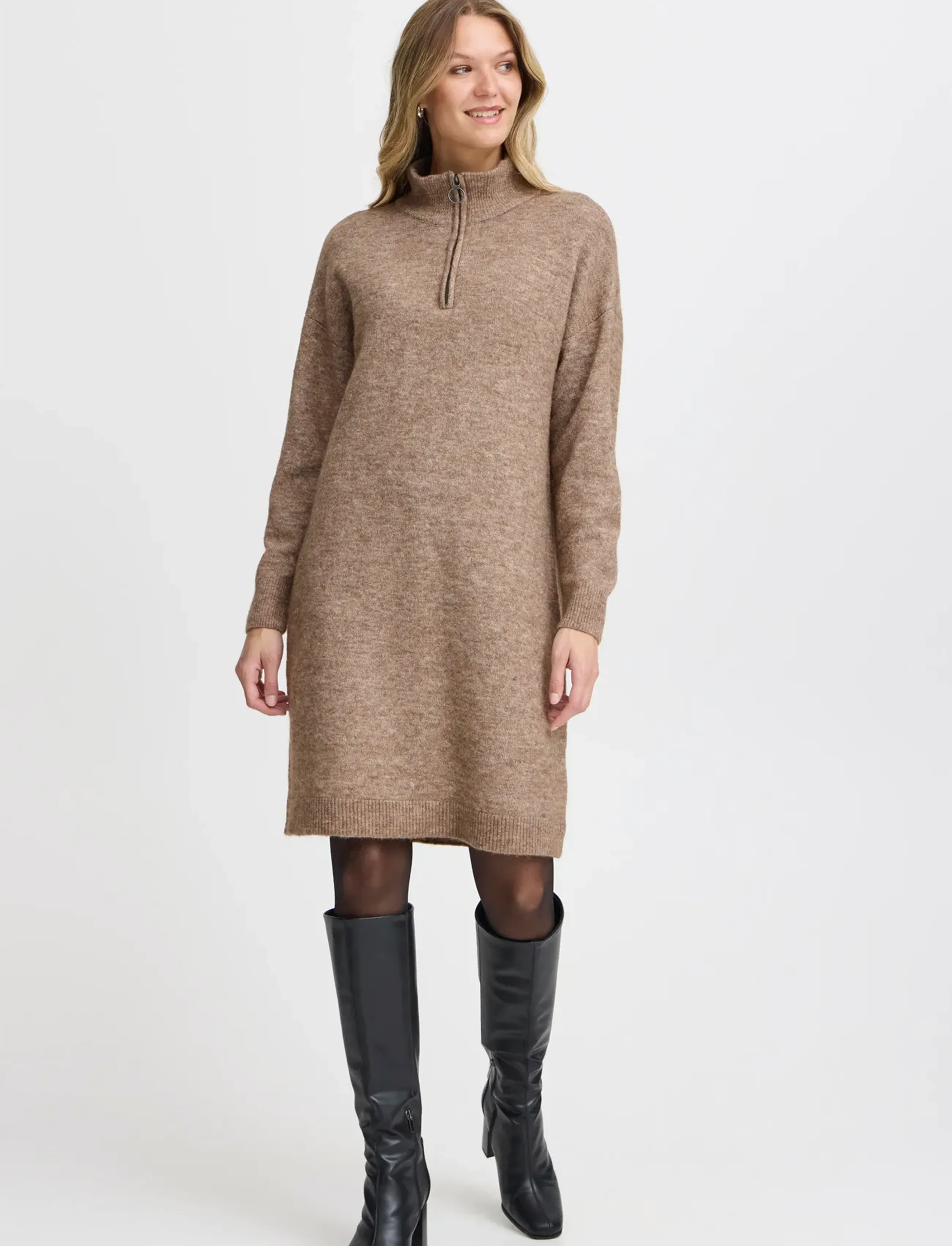 Fransa Frsanny Dr 3, XL, Brown, Kjoler > Kort Kjole, Dame