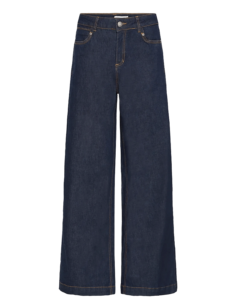 Fransa - FRCHICAGO HANNA JE 1 - pantalons larges - raw blue denim - 1