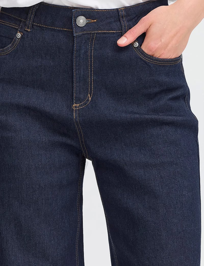 Fransa - FRCHICAGO HANNA JE 1 - hosen mit weitem bein - raw blue denim - 5