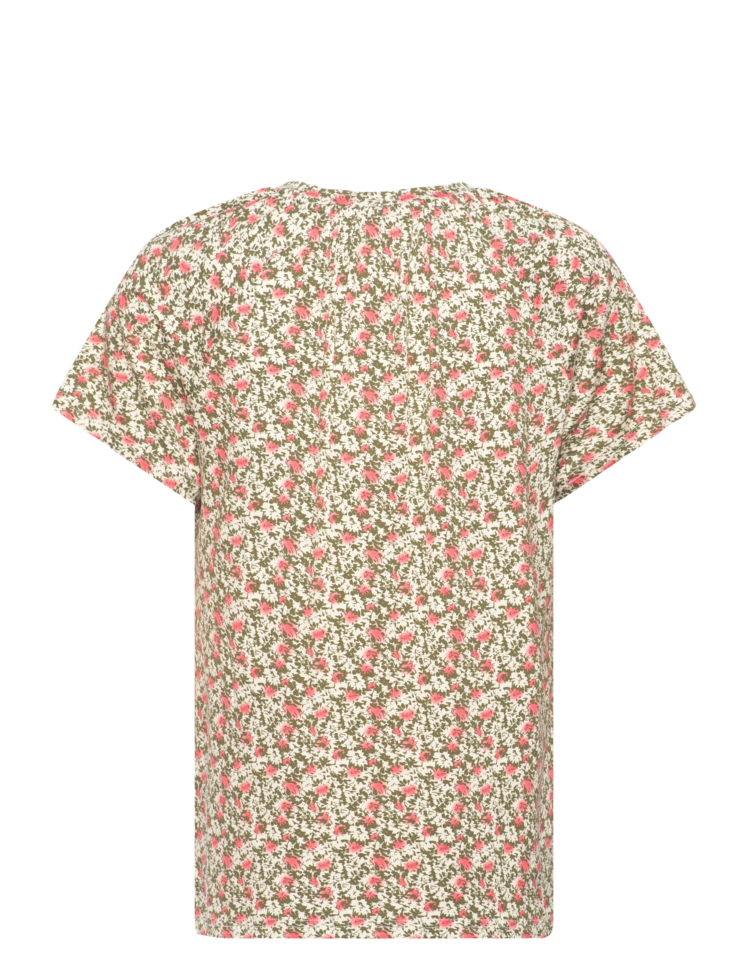 Fransa - FRSANIE TEE 1 - laveste priser - loden greeen flower aop hs24 - 2