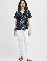 Fransa - FRSANIE TEE 1 - t-shirts - navy blazer mix - 2