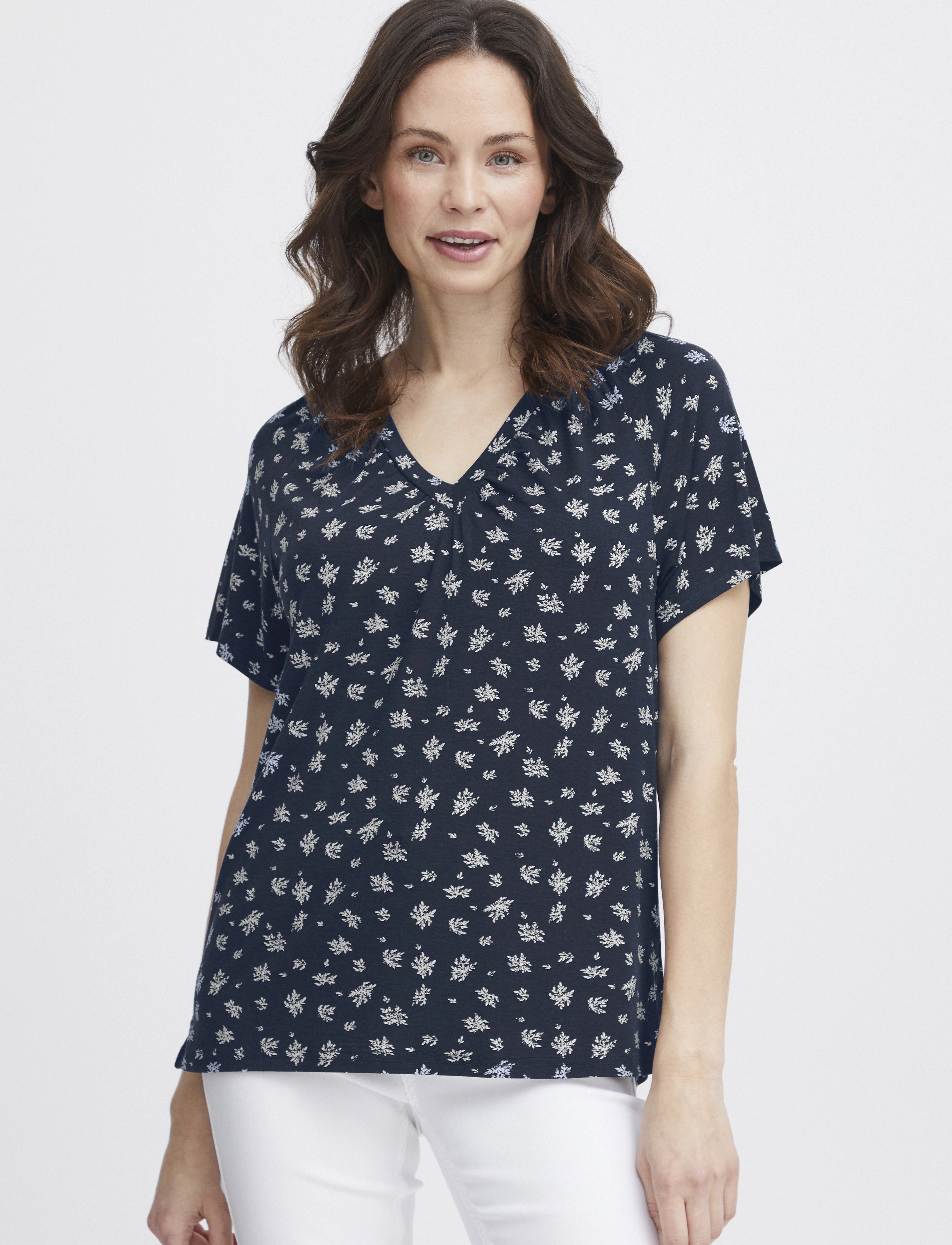Fransa - FRSANIE TEE 1 - laveste priser - navy blazer mix - 3