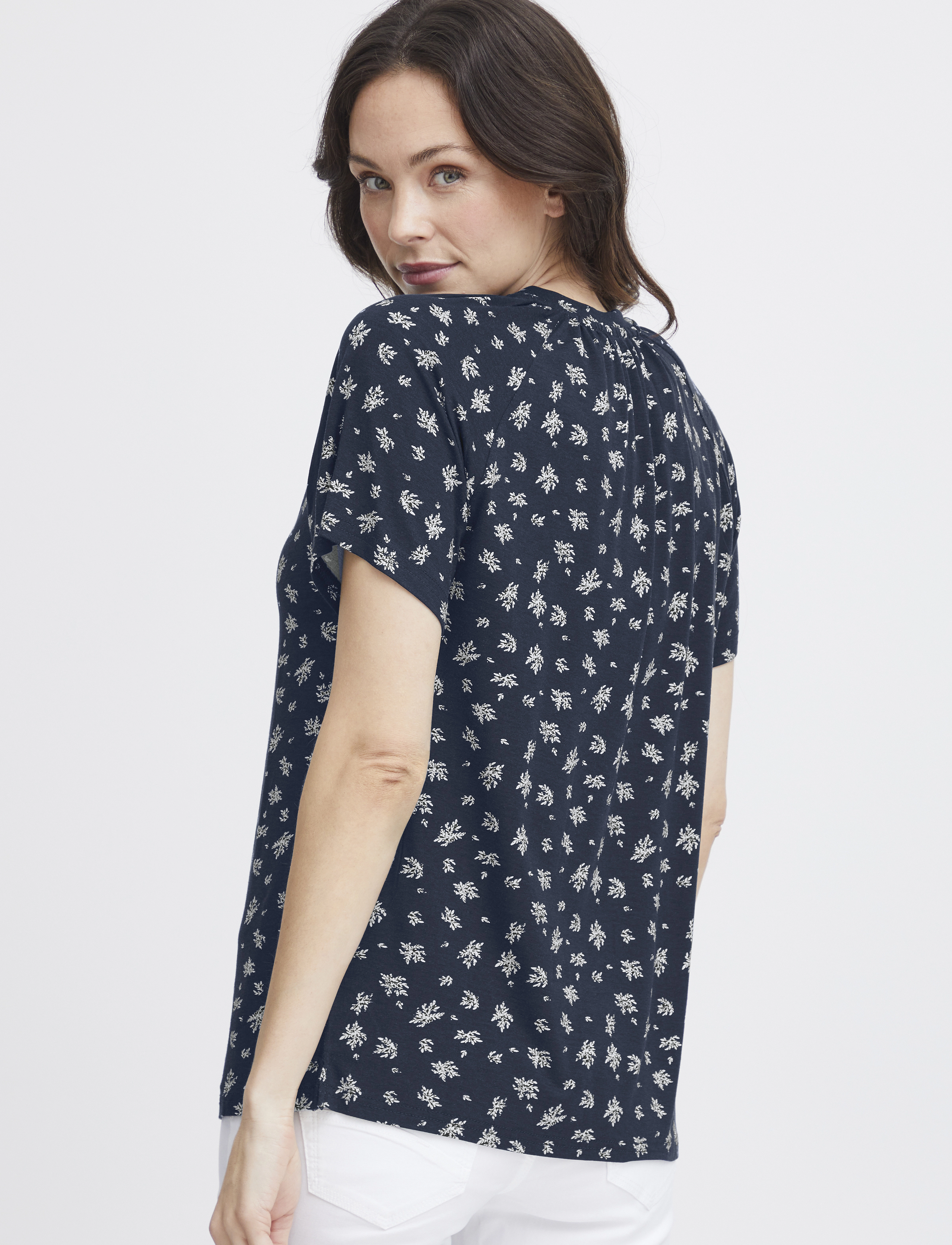 Fransa - FRSANIE TEE 1 - laveste priser - navy blazer mix - 4