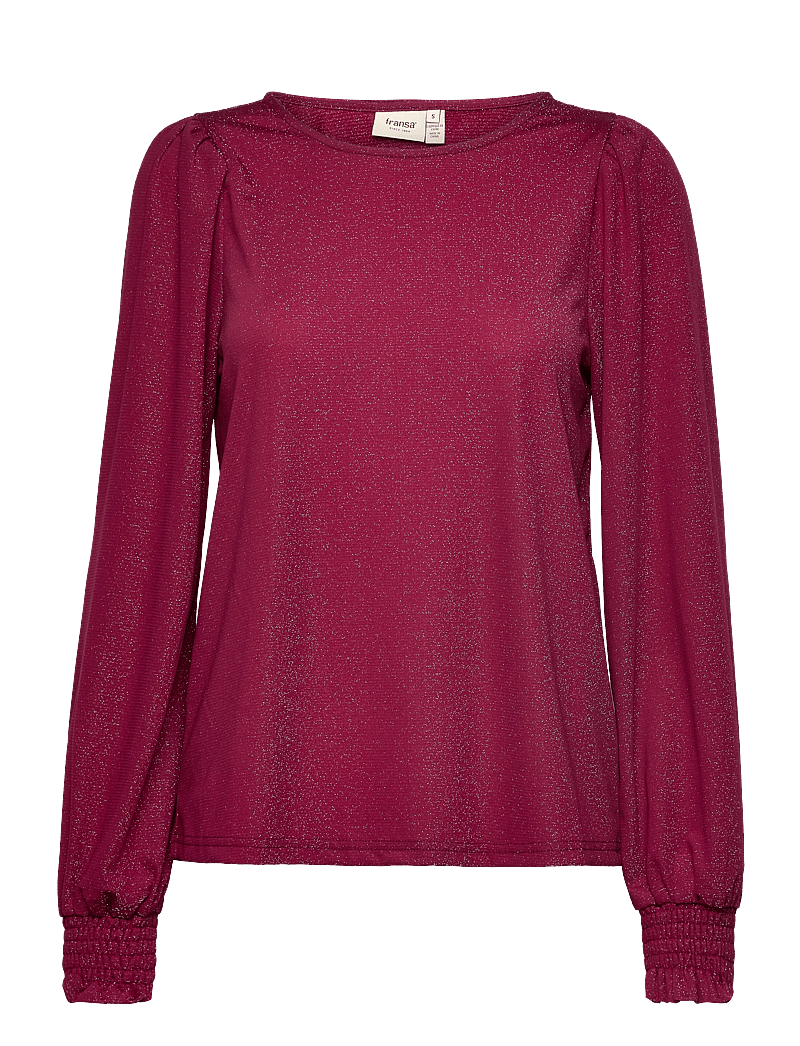 Fransa - FRLUCA BL 2 - pikkade varrukatega pluusid - beet red mix - 0