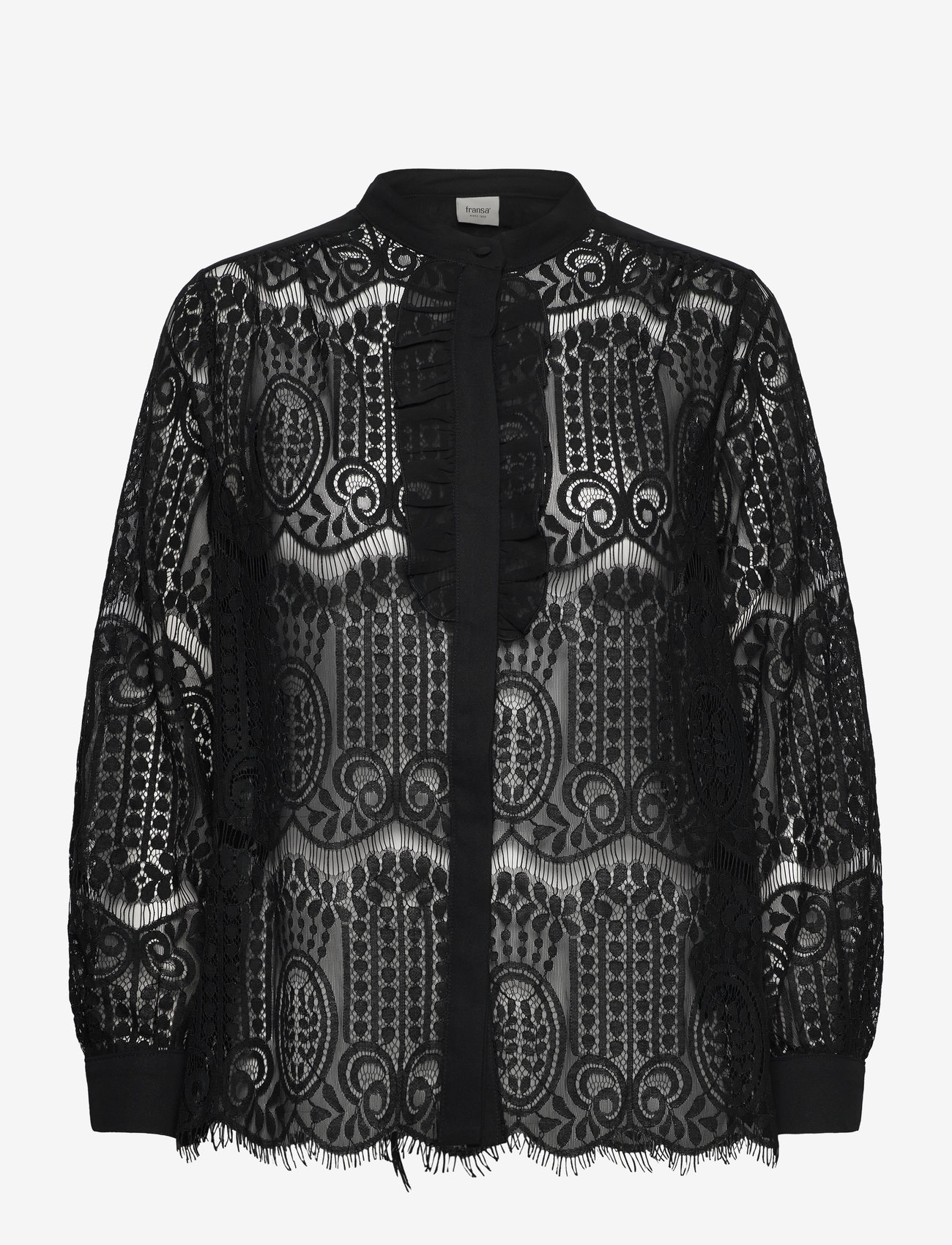 Fransa - FRCATE SH 1 - langärmlige blusen - black - 0