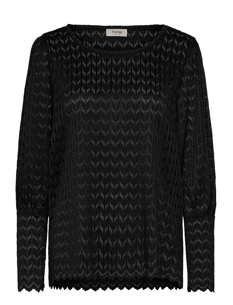 Fransa - FRCHANTAL BL 1 - långärmade blusar - black - 0