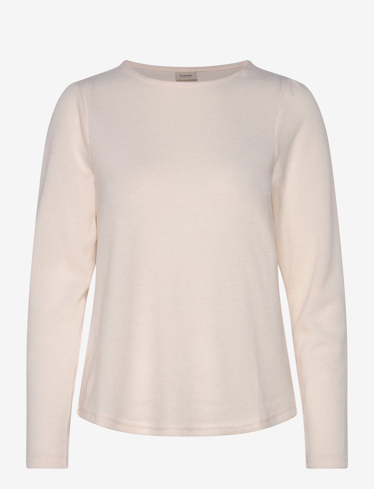 Fransa - FRANABEL TEE 1 - long-sleeved shirts - birch melange - 0