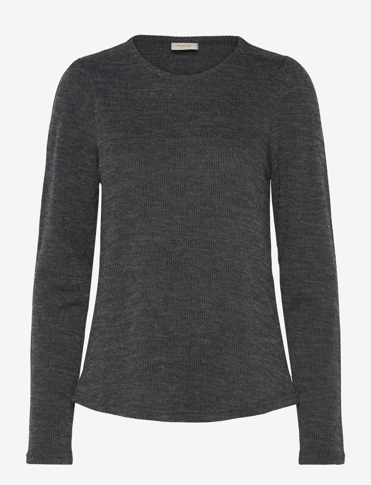 Fransa - FRANABEL TEE 1 - långärmade skjortor - charcoal melange - 0