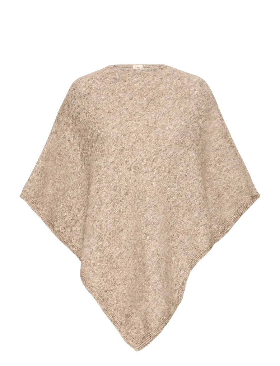 Fransa - FRSANNY PO 1 - ponchos & capes - desert taupe melange - 1