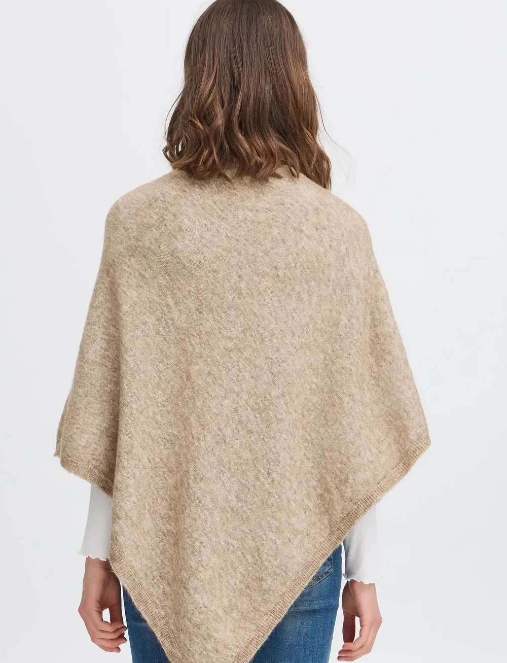 Fransa - FRSANNY PO 1 - ponchos & capes - desert taupe melange - 4