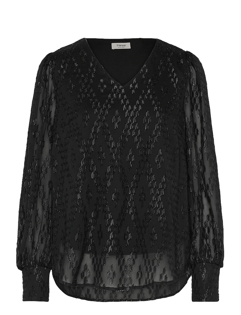 Fransa - FRSPARKIE BL 1 - långärmade blusar - black - 0
