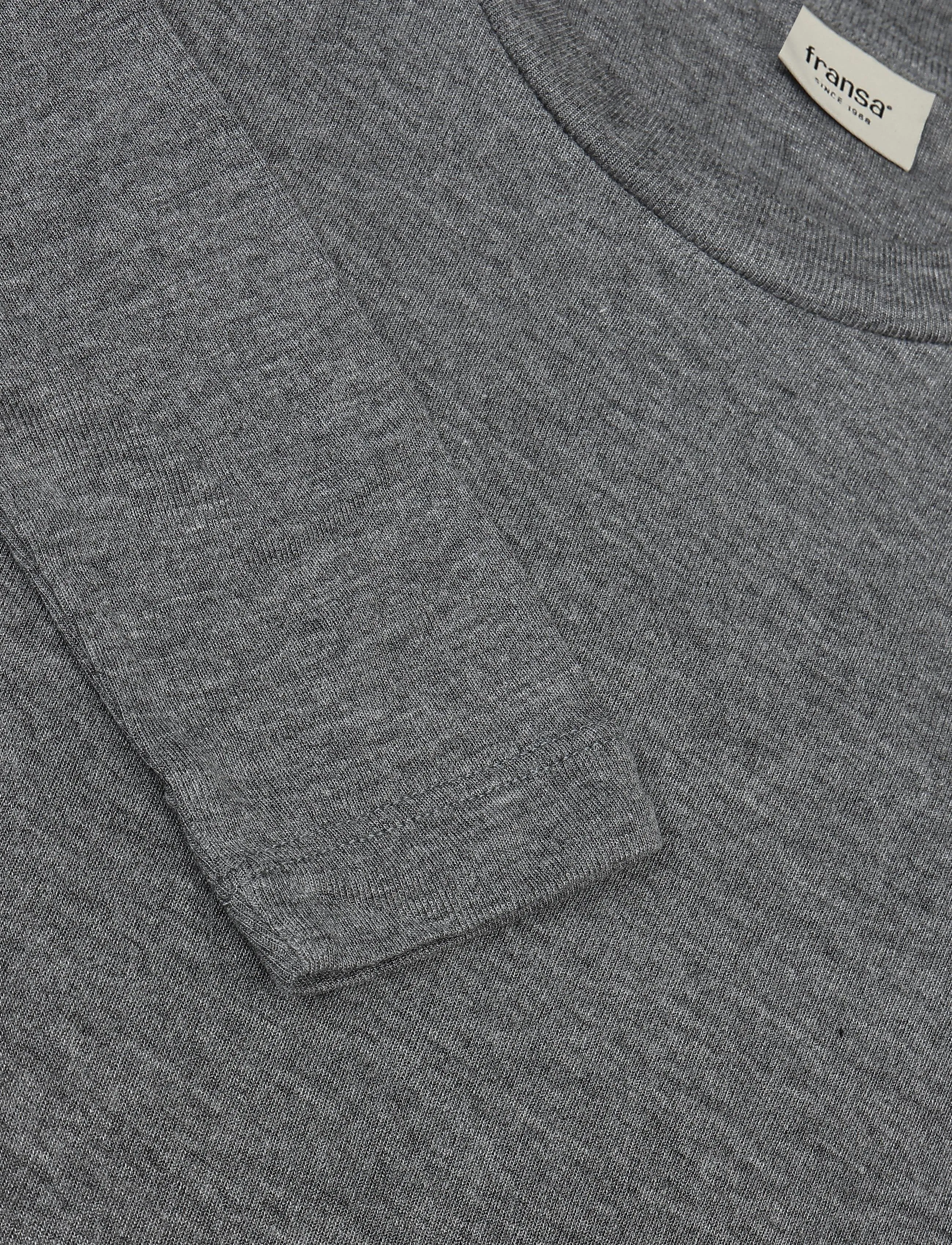 Fransa - FRSOFFI TEE 1 - jumpers - light grey melange - 2
