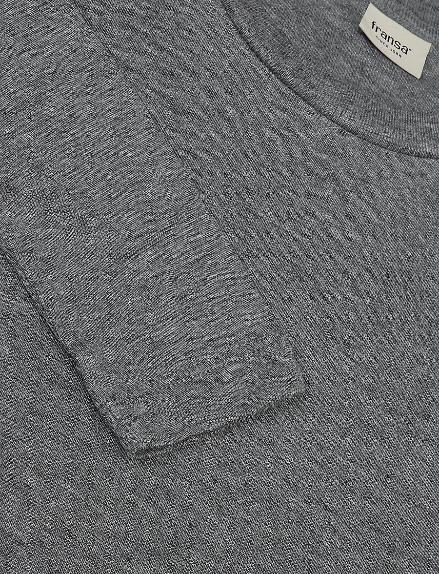 Fransa - FRSOFFI TEE 1 - jumpers - light grey melange - 2