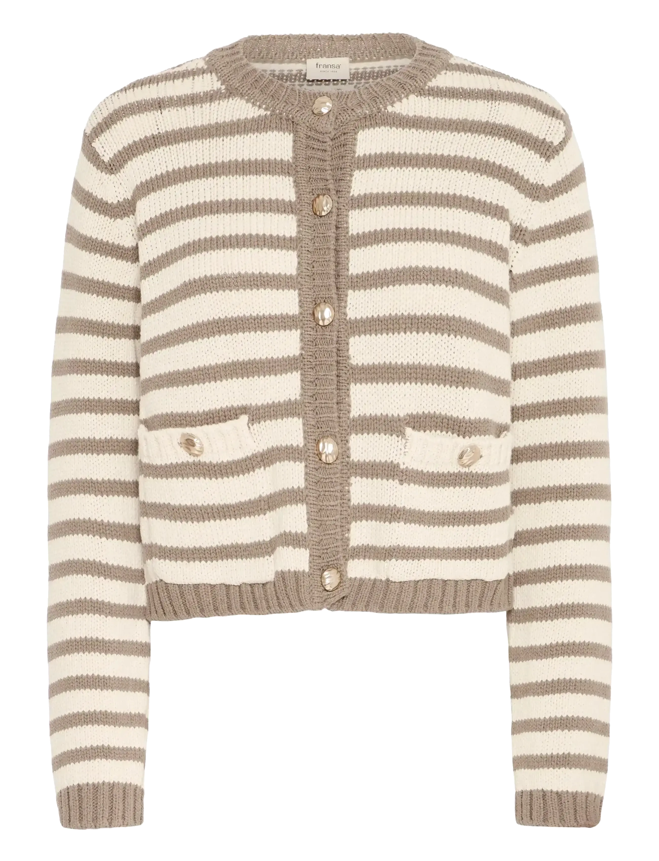 Fransa FRBELINDA CAR 1 - Transitional Layering - BRINDLE MIX / beige