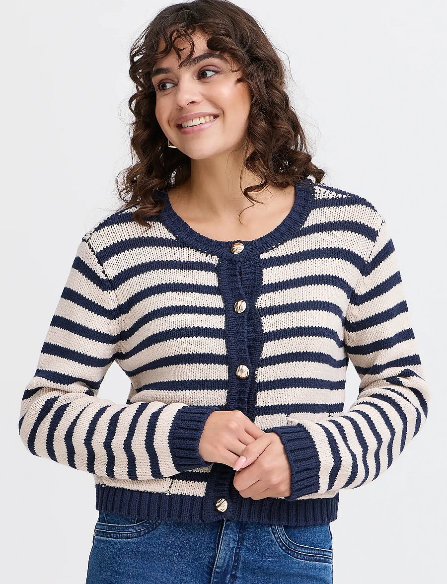 Fransa - FRBELINDA CAR 1 - cardigans - moonbeam mix - 3