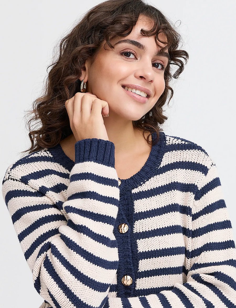 Fransa - FRBELINDA CAR 1 - cardigans - moonbeam mix - 5