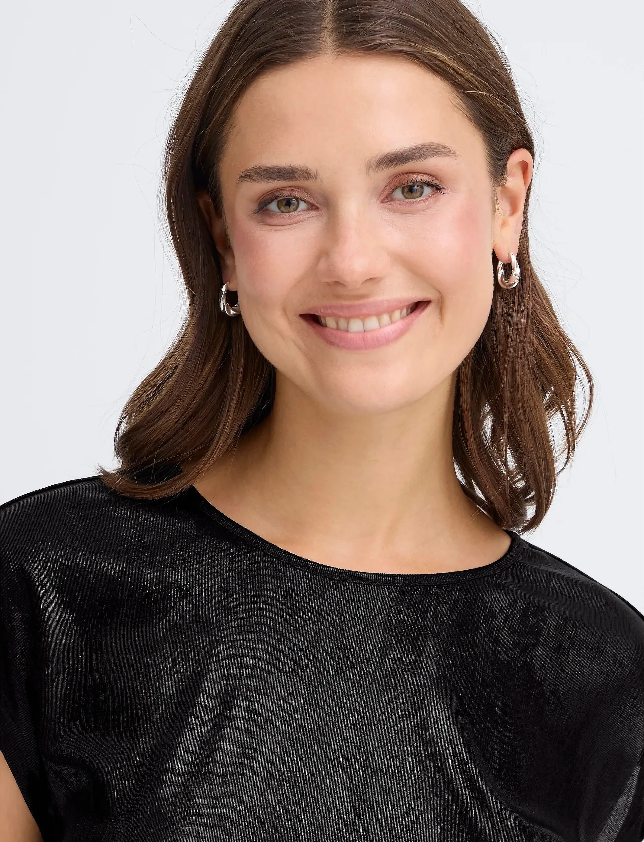 Fransa - FRFRANNY TEE 1 - peopluusid - black metallic - 5