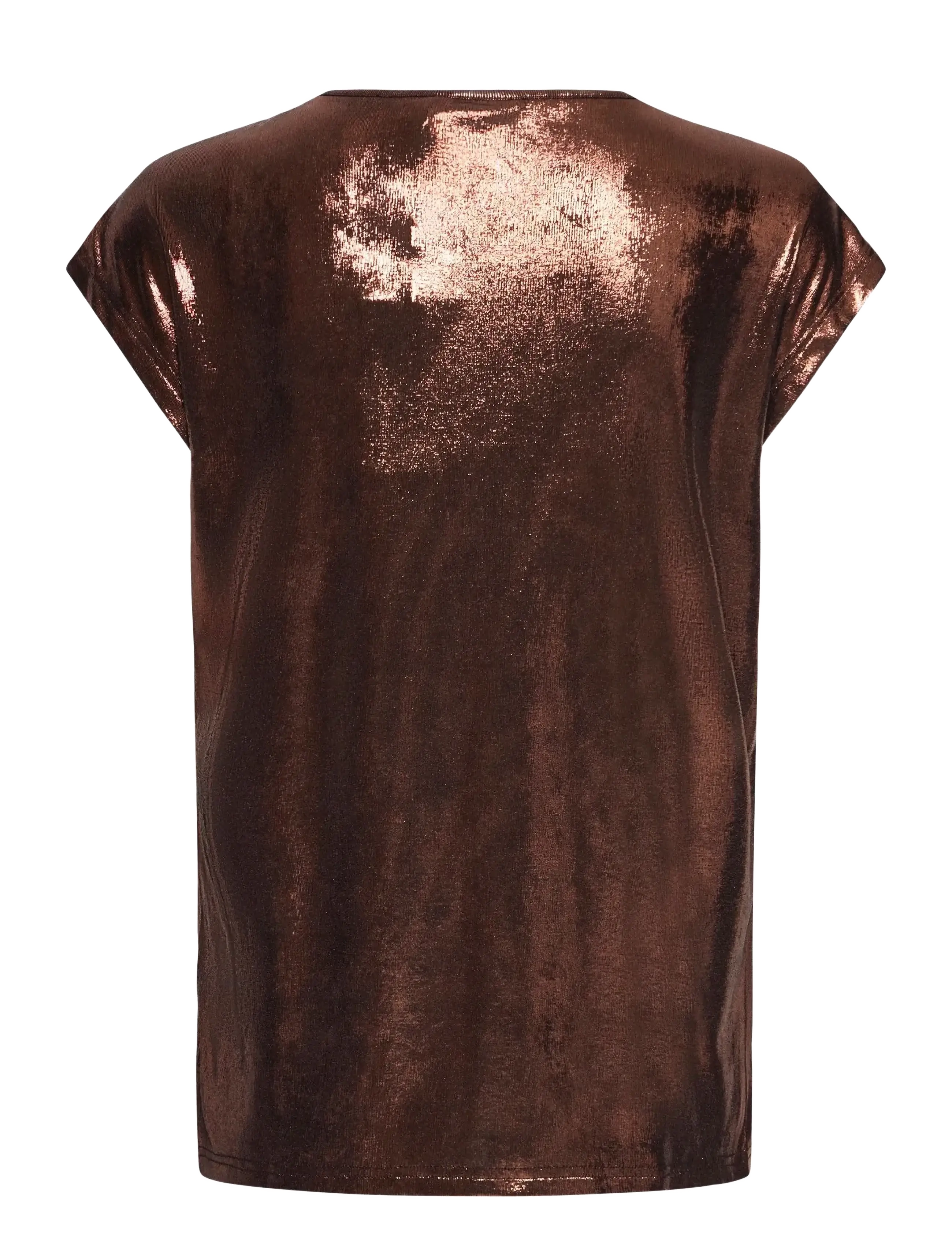 Fransa - FRFRANNY TEE 1 - t-shirts - chocolate metallic - 2